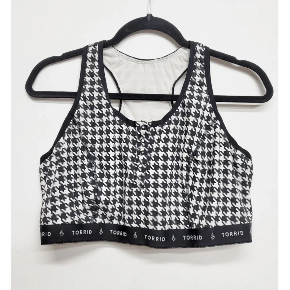 2 ~ Torrid 3 Lightly Lined Rib Henley Bralettes 3X 22 24 - Picture 4 of 11